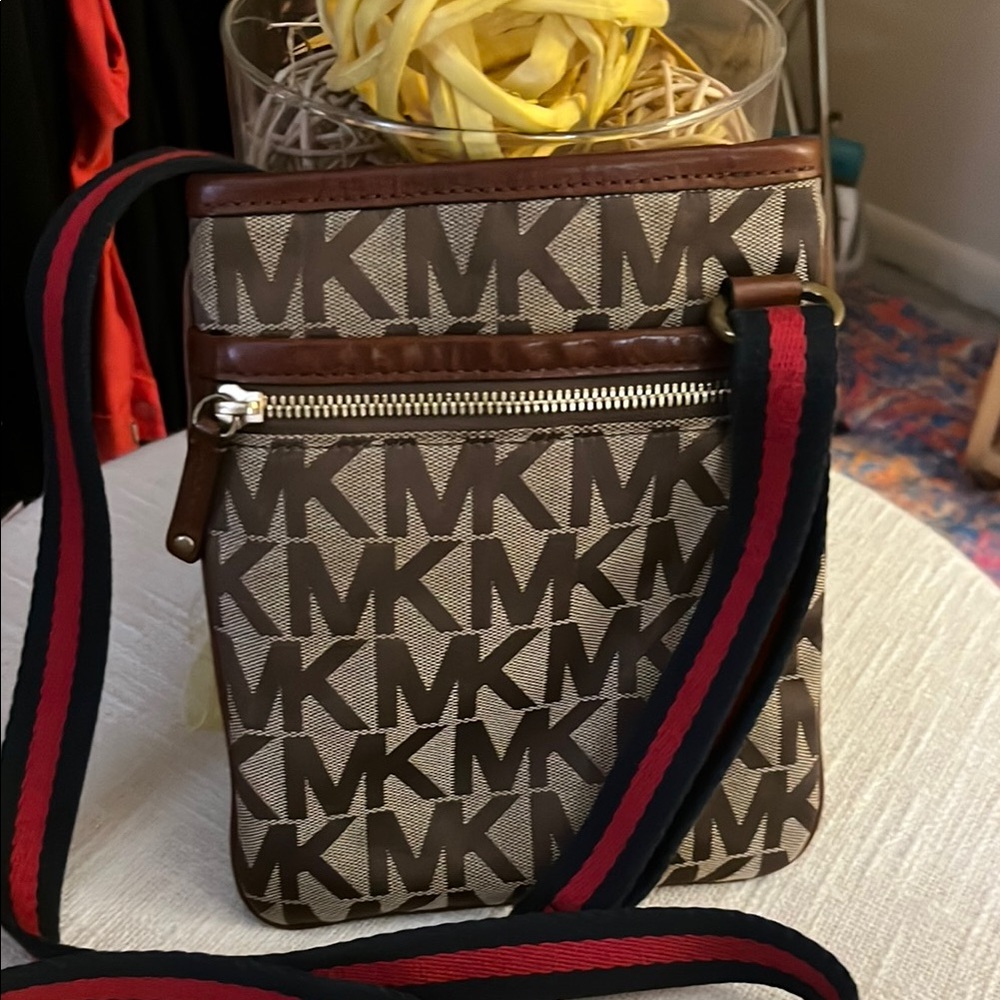 Michael Kors Brown and Black Crossbody Bag